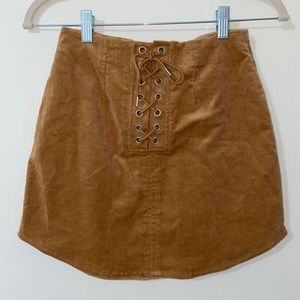 Corduroy Miniskirt